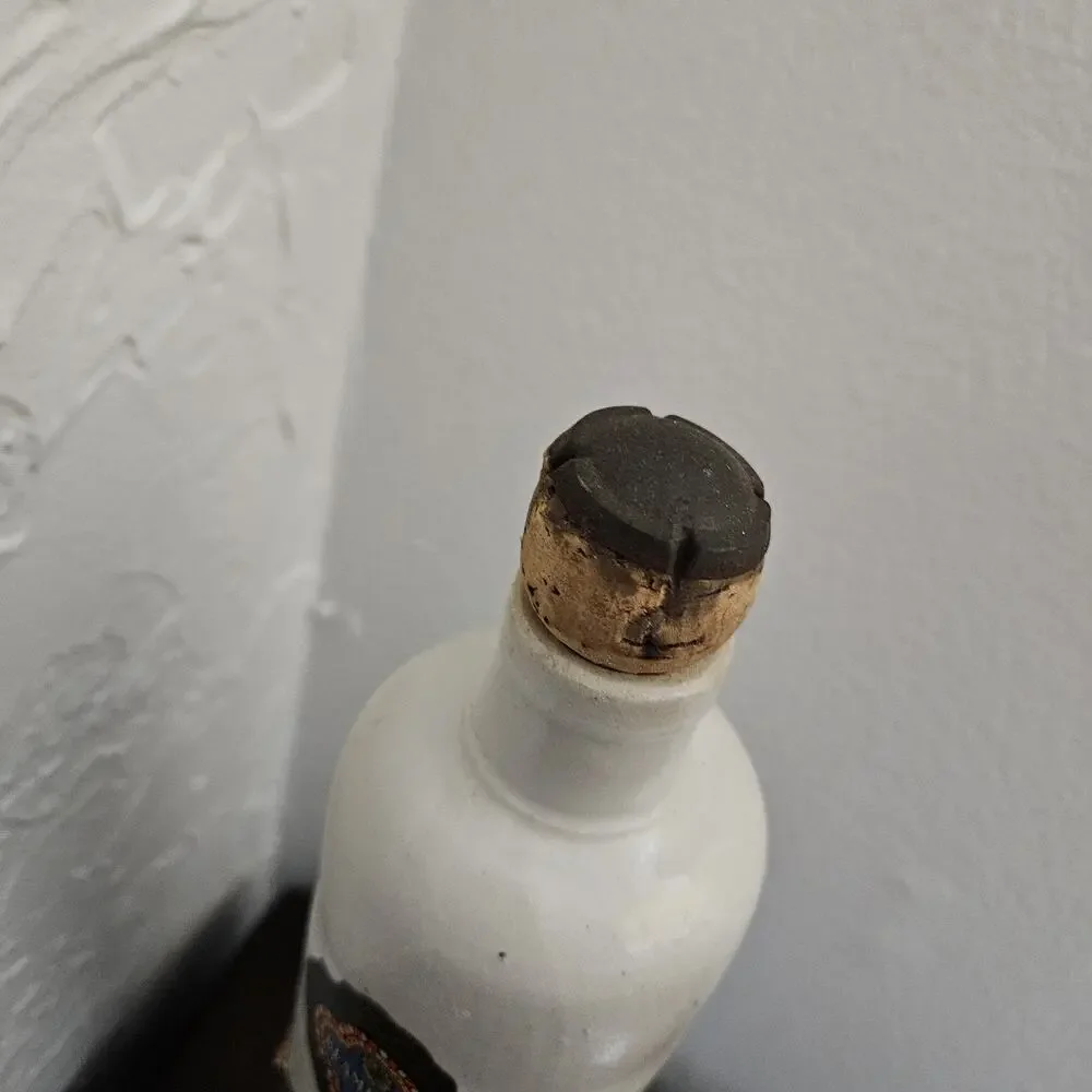 Vtg 1966 Beameister Liebfraumilch Stoneware Wine Bottle Decorative Decanter